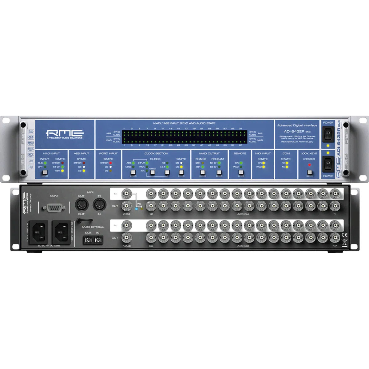 RME ADI-6432 Redundant Конвертер, 24 Bit / 192 kHz, MADI <> AES/EBU-0