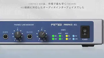 Fireface 802 製品概要 日本語字幕