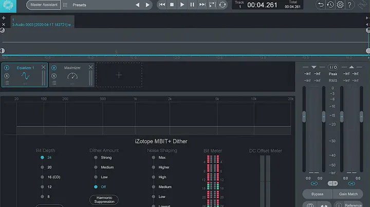 Sound recorded at 16 bit from RME ADI 8-QS without any connections, see: iZotope's Bit Meter