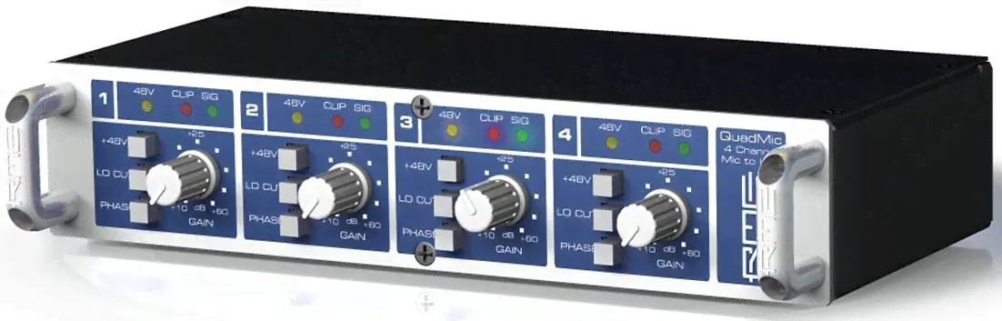 RME QuadMic II 4-канальный микрофонный предусилитель 9 1/2", 1HU-0