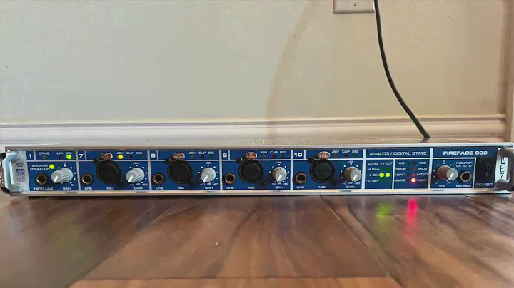 (Sold) Reverb Listing Demo of Unit for Sale: Fireface 800 with one noisy input