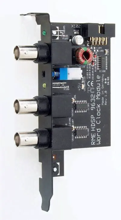 RME Wordclock Module опция Wordclock, 1 x BNC вх, 2 x BNC вых, для HDSP 9632