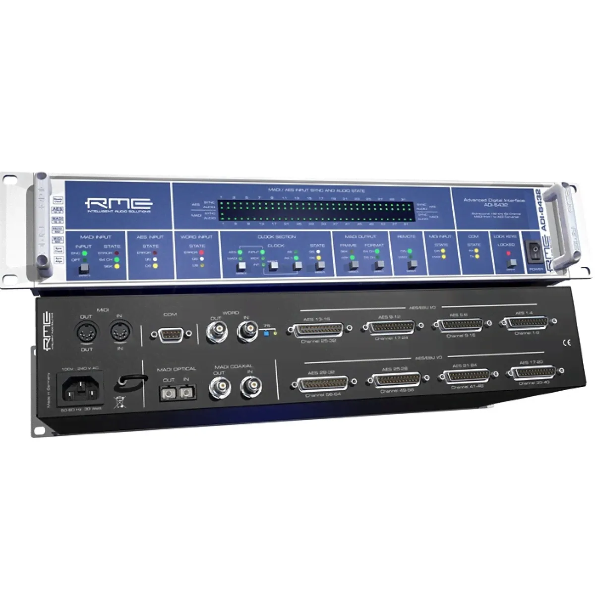 RME ADI-6432 Redundant Конвертер, 24 Bit / 192 kHz, MADI <> AES/EBU-1