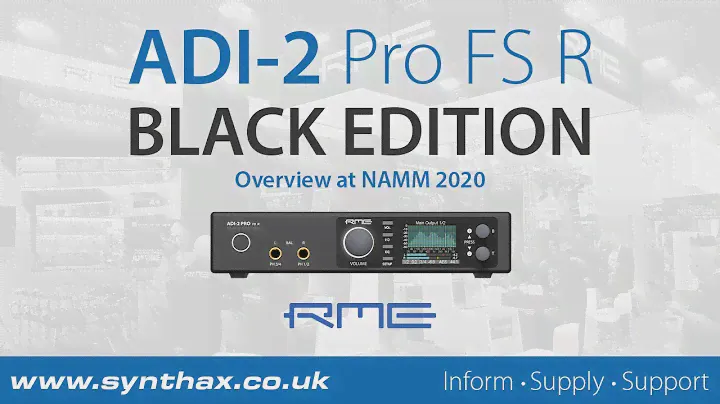 RME ADI-2 Pro FS R Black Edition Overview at NAMM 2020