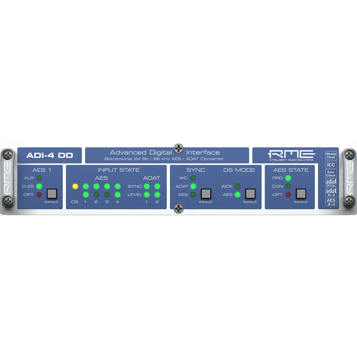 RME ADI-4 DD 4 канальный конвертер, 24 Bit / 96 kHz, AES/EBU <> ADAT-1