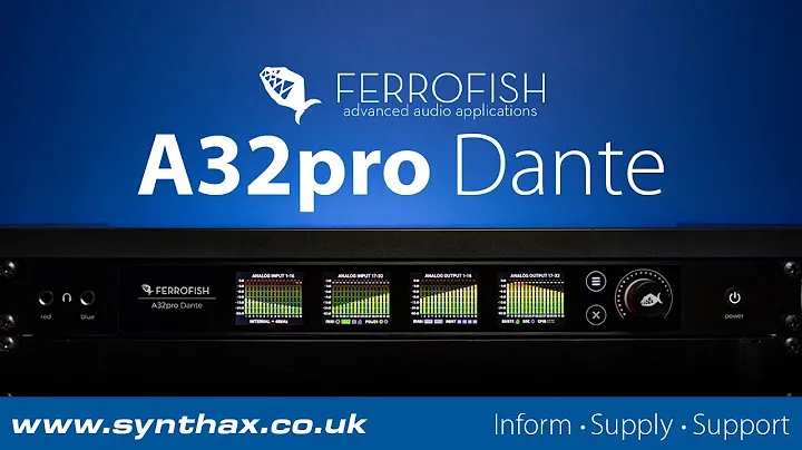 Обзор Ferrofish A32pro Dante — 32-канальный АЦП и преобразователь форматов с ADAT, MADI и Dante I/O