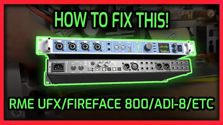 RME UFX Broken? Here's how to fix it | How to recap RME audio interface power supply repair video