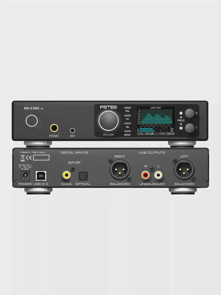 RME ADI-2 DAC fs Фемтосекундные часы Профессиональные аудионаушники Ушной усилитель Декодер динамика Конвертер звуковой карты
