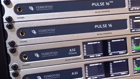 Ferrofish Pulse 16 AD/DA Converter | A32 | Verto 32 | MADI - ADAT - DANTE - Musikmesse 2018