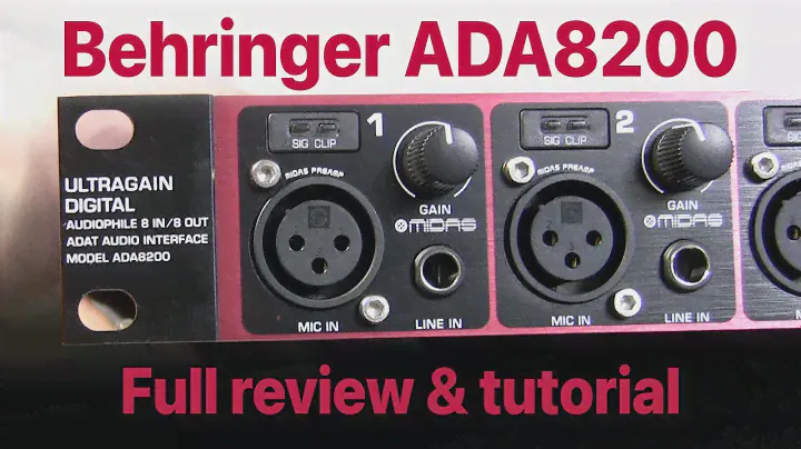 Behringer ADA8200 review & tutorial - More inputs for your DAW!