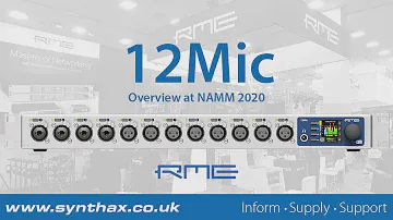 RME 12Mic Overview at NAMM 2020: 12-Channel Mic Pre with MADI & AVB