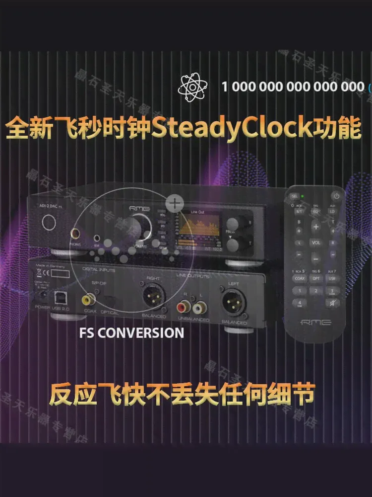 RME ADI-2 DAC fs Фемтосекундные часы Профессиональные аудионаушники Ушной усилитель Декодер динамика Конвертер звуковой карты-2