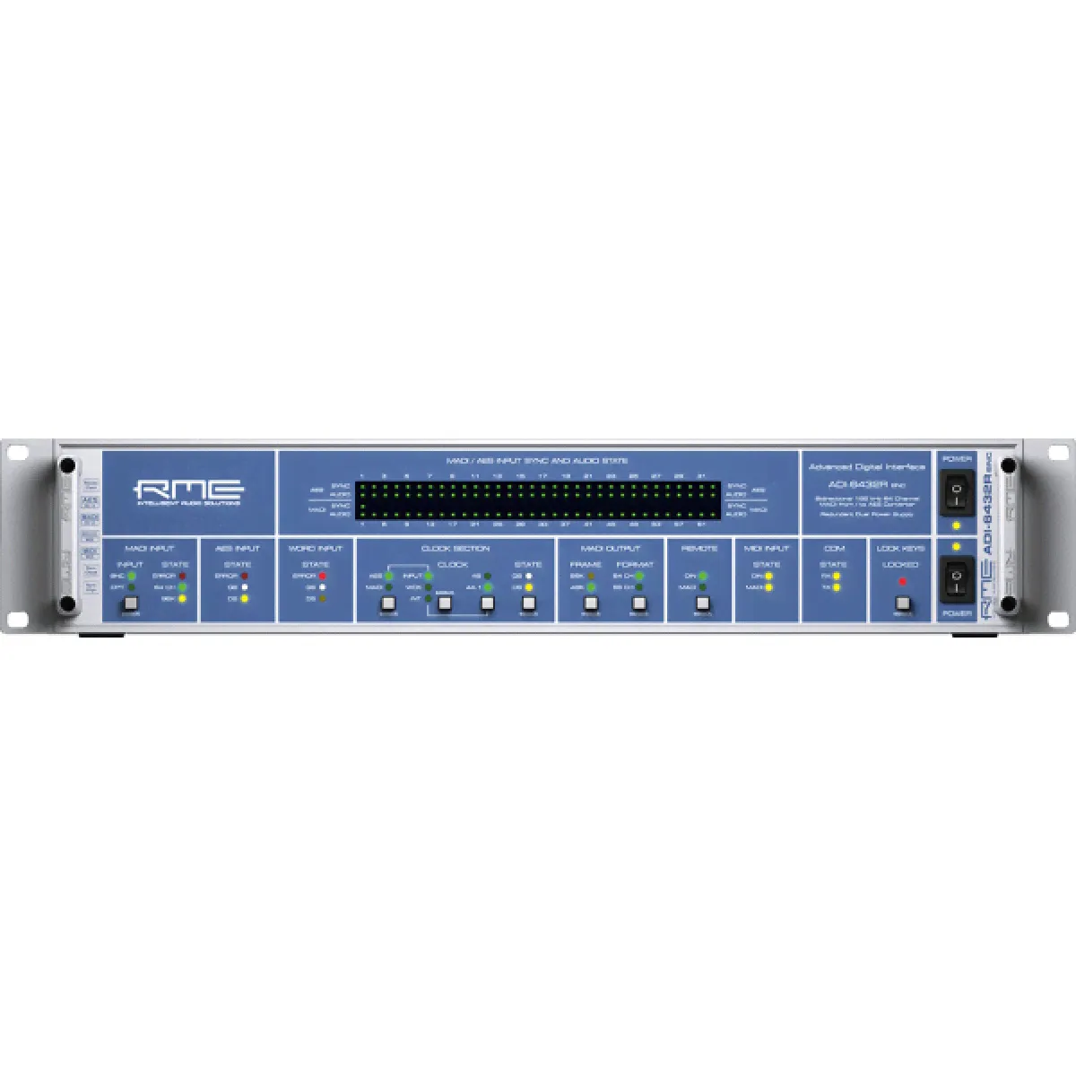 RME ADI-6432 Redundant Конвертер, 24 Bit / 192 kHz, MADI <> AES/EBU-2
