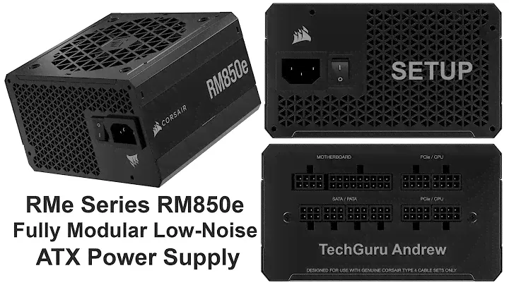 Corsair RMe Series RM850e ATX Power Supply SETUP