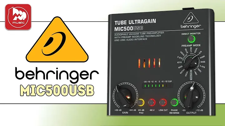 Микрофонный ламповый предусилитель BEHRINGER MIC500USB