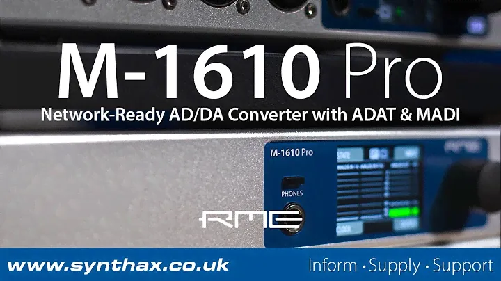 Обзор RME M-1610 Pro — сетевой AD/DA преобразователь с возможностью подключения ADAT, MADI и AVB