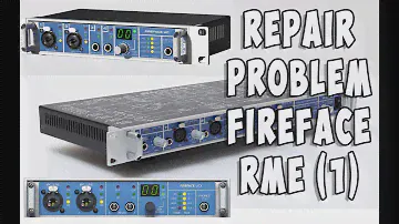 RME Fireface UC, UCX, 800, UFX problem - How to  repair - part. (1/2)