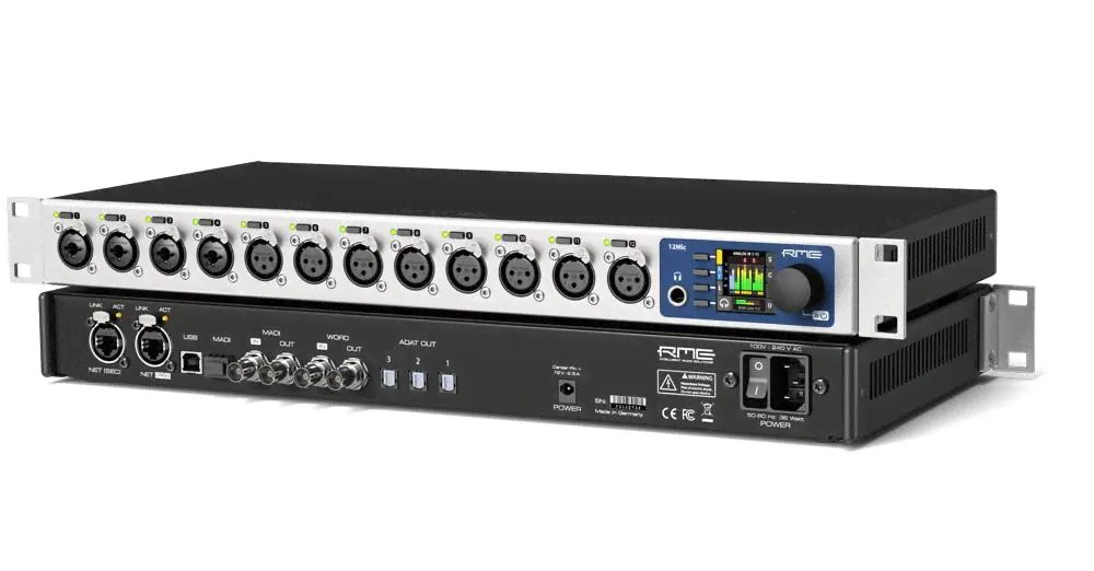 RME 12Mic 12-канальный микрофонный предусилитель с цифровым управлением и AVB/MADI/ADAT интерфейсом, 192 кГц-0