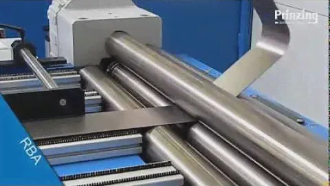 Овальные гибы на автоматическом четырёхвалковом гибочном станке Prinzing RBA