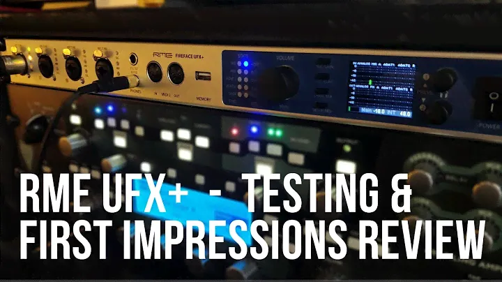 RME UFX + Plus – тестирование и обзор первых впечатлений