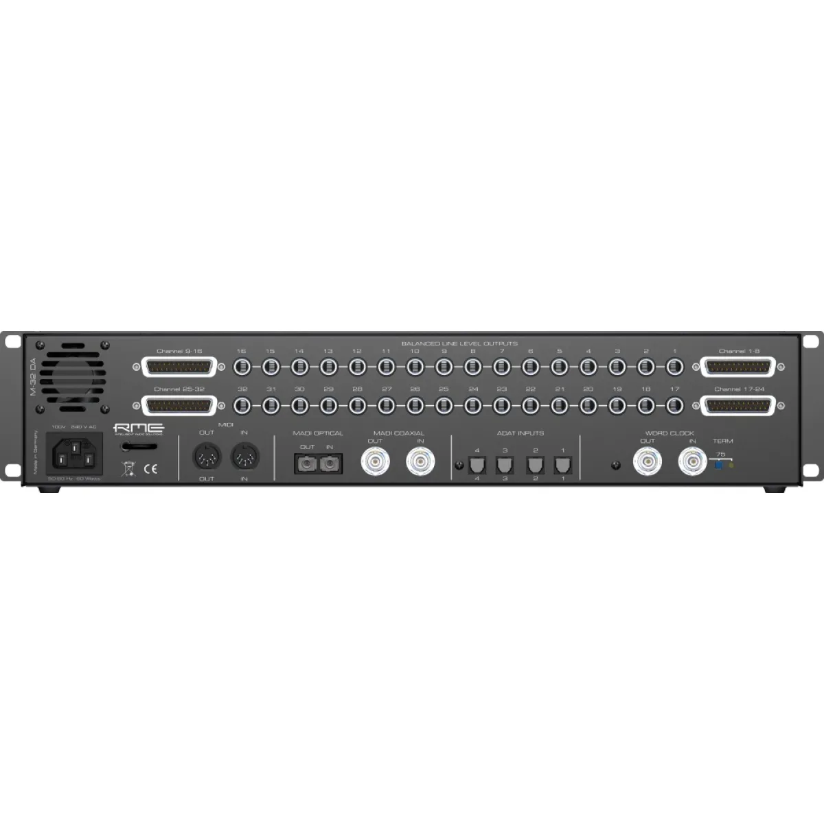 RME M-32 DA 32 канальный конвертер, HighEnd MADI/ADAT <> аналог-1