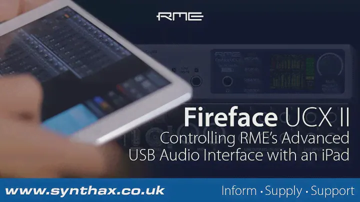 RME Fireface UCX II: управление iPad с усовершенствованным USB-аудиоинтерфейсом RME