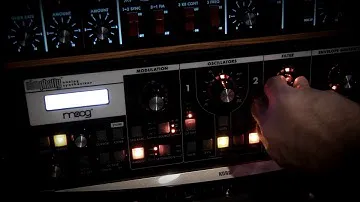 Music Studio Gear Demo What is the Moog Sound With Voyager RME and Slim Phatty