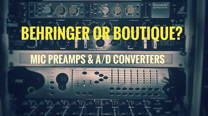 Mic Preamp and Converter A/D Blind Test - High End vs Budget (Neve/Chandler/Behringer/RME/UAD)